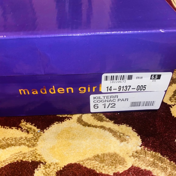Kilterr Cognac Paris Brown Wedge Heel Madden Girl Womens - Picture 8 of 10